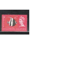 Соломоновы острова -1965 (Мих.119) , * , Морская фауна,Рыбы
