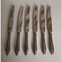 Ножи столовые нержавейка 6 штук СССР