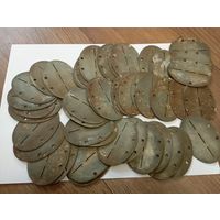 Немецкие чистые ,не набитые смертные жетоны.47 штук ,цинк.Оригинал