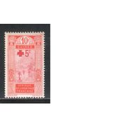 Гвинея-1915,(Мих.80)  * , Французские колонии, Стандарт, Надп. , Красный Крест(одиночка)(2)