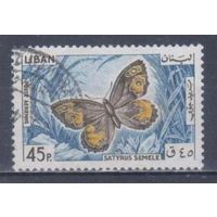 [2124] Ливан 1965. Фауна.Бабочка.45п. Гашеная марка.