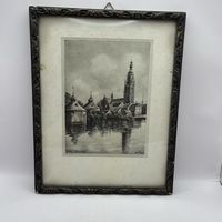 Антикварная гравюра. Нидерланды. Арт 3459