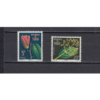 Фауна. Цветы. Того. 1959. 2 марки. Michel N 266-267 (1,9 е)