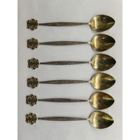 Ложка чайная мельхиор. СССР. 6 шт. длинна 15 см.