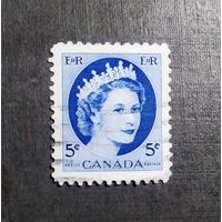 Марка Канада 1954 год Королева Елизавета II