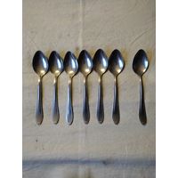 Ложки столовые, нержавейка, комплект 6 шт. ( + 1 шт. - в подарок ). См. описание.