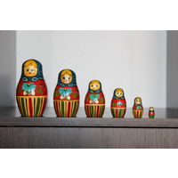Деревянные матрешки, из СССР, 6 шт.