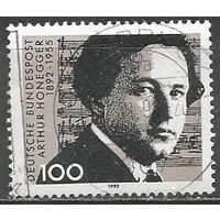 ФРГ. 100 лет со дня рождения А.Онеггера. Композитор. 1992г. Mi#1596.