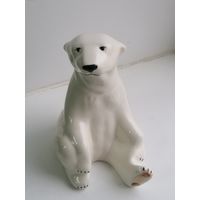 Статуэтка Белый Медведь, клеймо Вербилки художественные мастерские