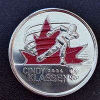 Канада 25 центов 2009 г. Синди Классен - шестикратный призёр Олимпийских игр. Цветное покрытие (1.4.6).