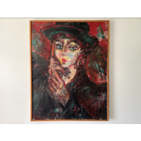 Большая картина маслом Наталья Черноголова 1997г 72х93см