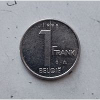 1 франк 1998 года Бельгия (надпись на голландском "BELGIЁ"). Король Альберт 2. Красивая монета!
