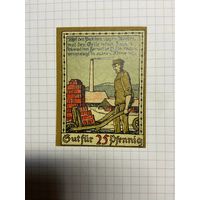 Нотгельд 25 пфеннигов 1921 год. -2712