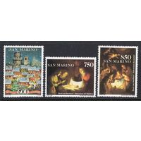 Сан Марино 1993 **  Рождество. Картины Геррита ван Хонтхорста Живопись