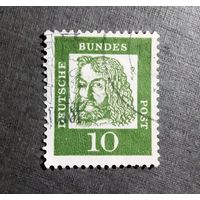 Марка Германия 1961 год Стандартный выпуск