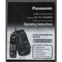 Руководство по эксплуатации. Телефон PANASONIC KX-TC1405BXB