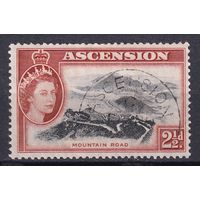 171.BrK. Великобритания. Колонии. Асенсьон. Елизавета II. Местные мотивы. 1956 г. 2 1/2d. Mi.#66.