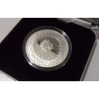 Остров Ниуэ, 1 доллар 2010 года /Бабочки - Аполлон (parnassius apollo) тираж 8.000 шт. Серебро.