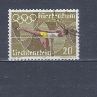 [799] Лихтенштейн 1972. Спорт.Легкая атлетика.Летние Олимпийские игры. Гашеная марка.