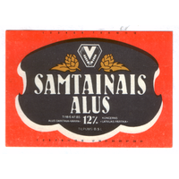 Этикетка пива Samtainais Прибалтика П832