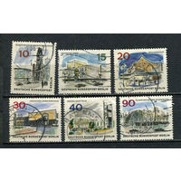 Западный Берлин - 1965/1966 - Архитектура - (ном. 10 с повреждением) - 6 марок. Гашеные.  (LOT Gy30)-T3P29