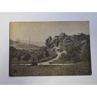 Красные камни. Кисловодск. Чистая. Почтовая карточка 1920е - 1930е годы.Общий вид.