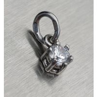 Кулон Капля росы. Серебро.