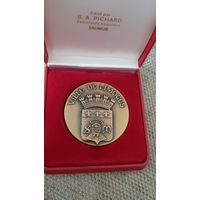 Медаль настольная Франция, герб Лиможа