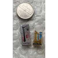 Значки ВДНХ СССР, строительство, 2 шт