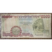 Банкнота 2000 седи 1995 год. Гана