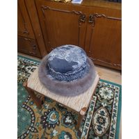 Шапка женская зимняя винтажная, утепленная.