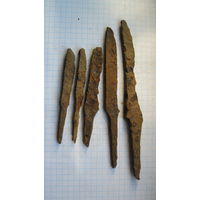 Древние ножи. 5 шт. Железо.