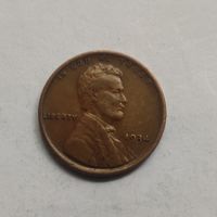 США 1 цент 1934 г.  Wheat Penny, Линкольн (пшеничный цент)