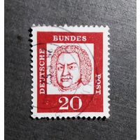 Марка Германия 1961 год Стандартный выпуск