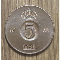 Монета Швеции 5 Эре 1963г.