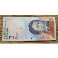 Werty71 Венесуэла 2 боливара 2013 UNC банкнота