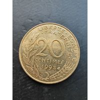 Франция 20 сантимов 1995