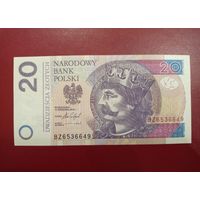 Польша. 20 злотых 2016 года, серия ВZ, UNC