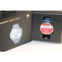 Новые Huawei Watch GT 5 46 мм (синий), гарантия до 12.04.2026