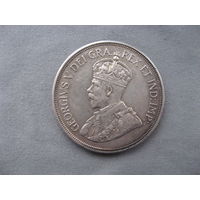 Кипр 45 пиастров 1928 год Георг V 50 лет английскому Кипру