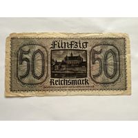 50 рейхсмарок 1938-1945 оккупация Третий рейх