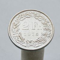 Швейцария 2 франка 1975