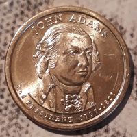 1 доллар 2007 D США 2й президент Джон Адамс