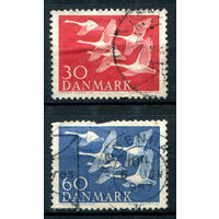 Дания - 1956г. - птицы - 2 марки - полная серия, гашёные [Mi 364-365]. #3-WB-101-A-2