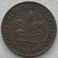 Германия 2 пфеннига 1961 г. J