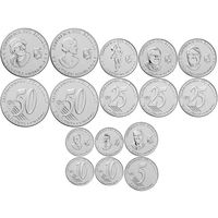 Эквадор набор 8 монет 2023 Выдающиеся личности, Футбол UNC