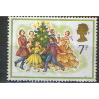 Марка из серии 1978г. Великобритания "Рождество. Рождественские песни. Хоровод"