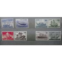 Марки. Япония. Корабли. Флот. 1975-1976гг.