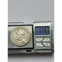 1/2 бальбоа Панама 1970 года, Республика Панама (1961 - 2019). Серебро 400 пробы. L45558.