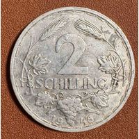 Монета 2 шиллинга 1946 год. Австрия.
